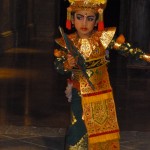 Balanese child dancer. Children's Dance group from the nearby village.