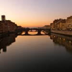 Sunset at the Ponte Vecchio in Firenze is always a site to see