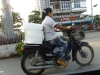 Ice Carrier on Motorcycle
