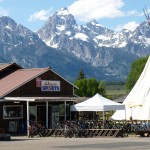 View of the Tetons from Moose junction at Park Entrance