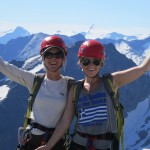 High on a mountain top in Canada, we celebrated our climb and our closeness.