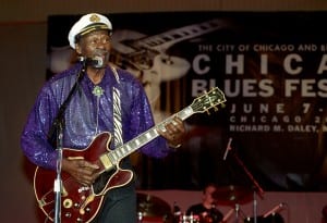 Blues and Jazz Clubs in Downtown Chicago are famous for blues music and can count many blues legends like; Buddy Guy, Muddy Waters.Blues Fest Guitarist at Chicago Blues Fest Credit: © City of Chicago