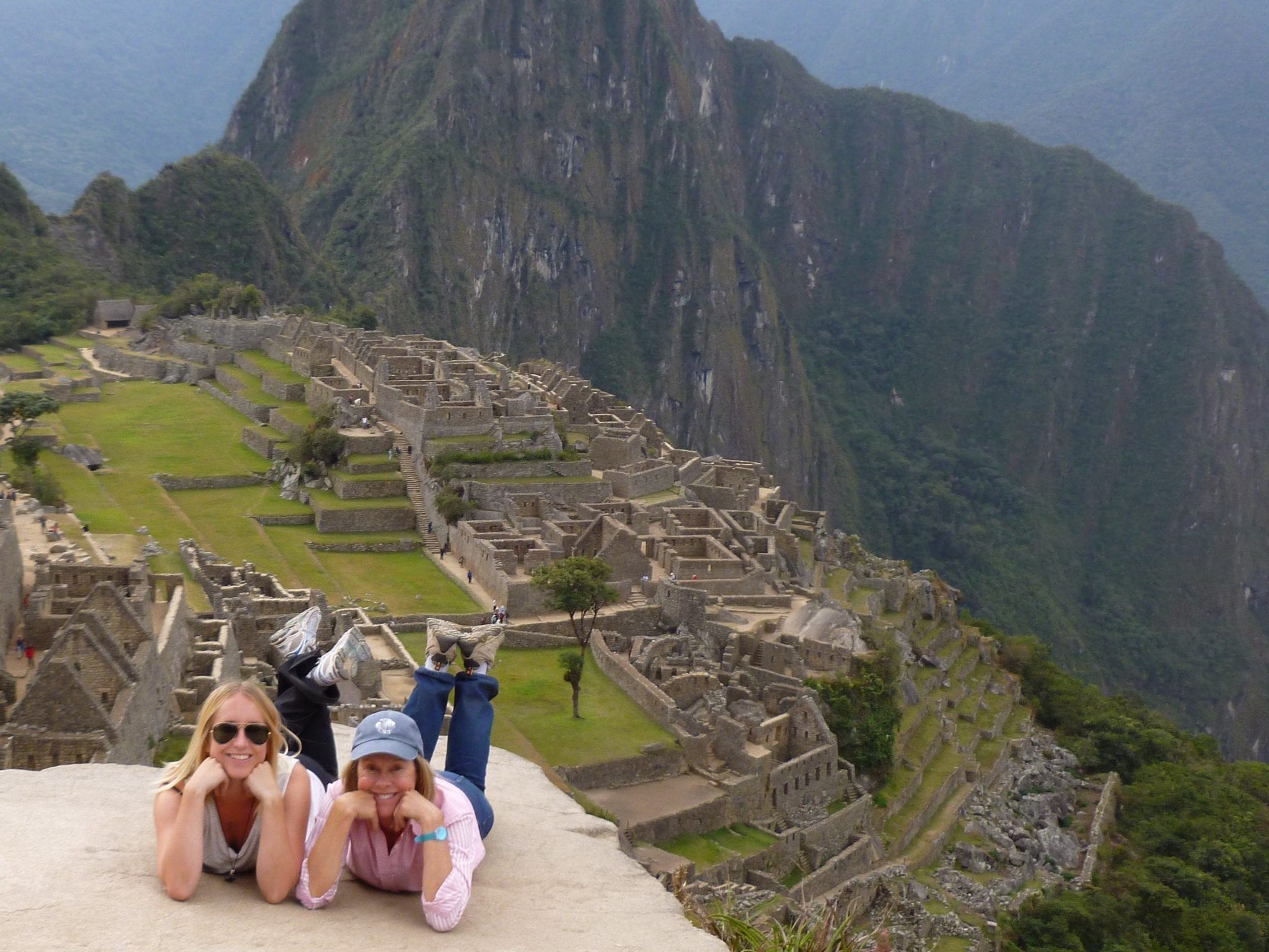 After a strenuous hike up the Inca Trail above Machu Picchu, we're taking it easy. 