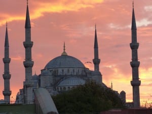 Sunset at Blue Mosque