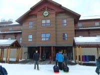 The newly constructed Old Faithful Snow Lodge is grand and yet rustic.