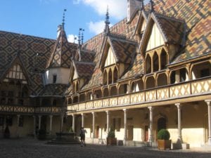 The tile roof on the Hospice de Beaune is dazsling.