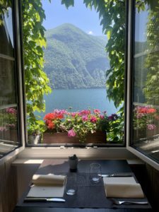 The village of Gandria on Lake Lugano. 